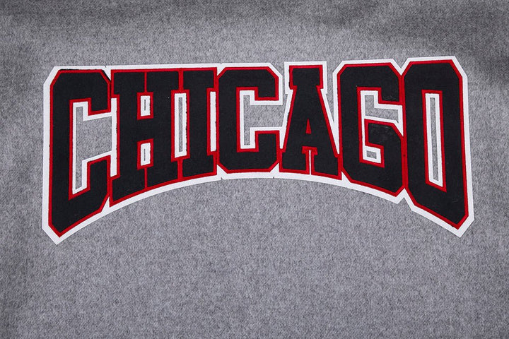 NBA CHICAGO BULLS CREST EMBLEM WOOL VARSITY JACKET - Rare Leather