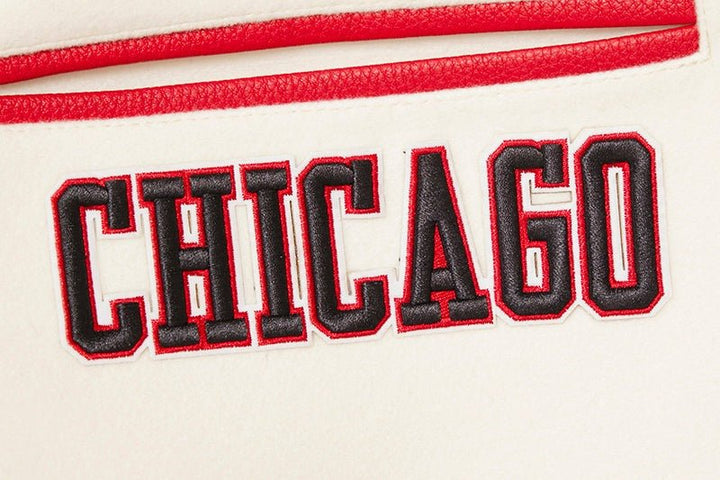 NBA CHICAGO BULLS RETRO CLASSIC RIB WOOL VARSITY JACKET - Rare Leather