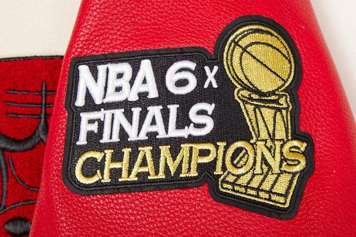 NBA CHICAGO BULLS RETRO CLASSIC RIB WOOL VARSITY JACKET - Rare Leather