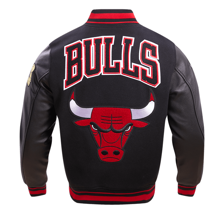 NBA CHICAGO BULLS RETRO CLASSIC WOOL VARSITY JACKET - Rare Leather