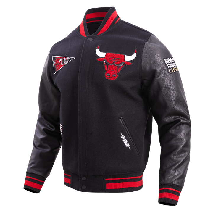 NBA CHICAGO BULLS RETRO CLASSIC WOOL VARSITY JACKET - Rare Leather