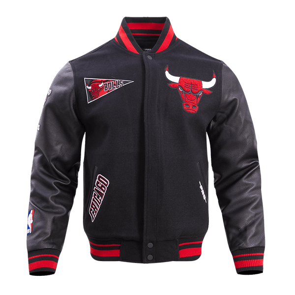 NBA CHICAGO BULLS RETRO CLASSIC WOOL VARSITY JACKET - Rare Leather