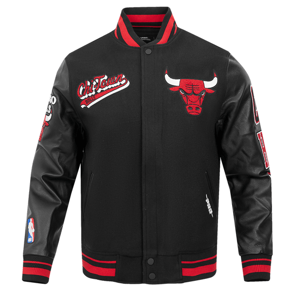 NBA CHICAGO BULLS SCRIPT TAIL WOOL VARSITY - Rare Leather