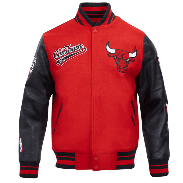 NBA CHICAGO BULLS SCRIPT TAIL WOOL VARSITY - Rare Leather