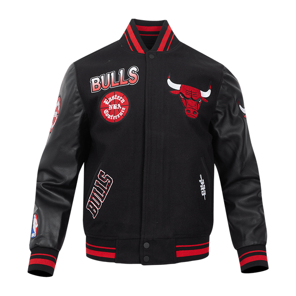 NBA CHICAGO BULLS TURN IT UP WOOL VARSITY JACKET - Rare Leather