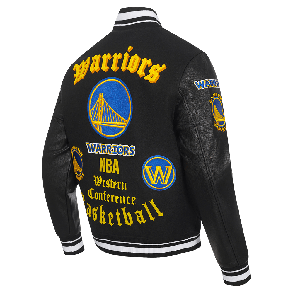 NBA Golden State Warriors ジャケット Mサイズ Golden State Warriors 7 Time NBA Finals Champions Full Snap