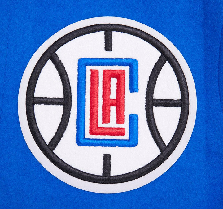 NBA LOS ANGELES CLIPPERS MASHUP RIB WOOL VARSITY JACKET - Rare Leather