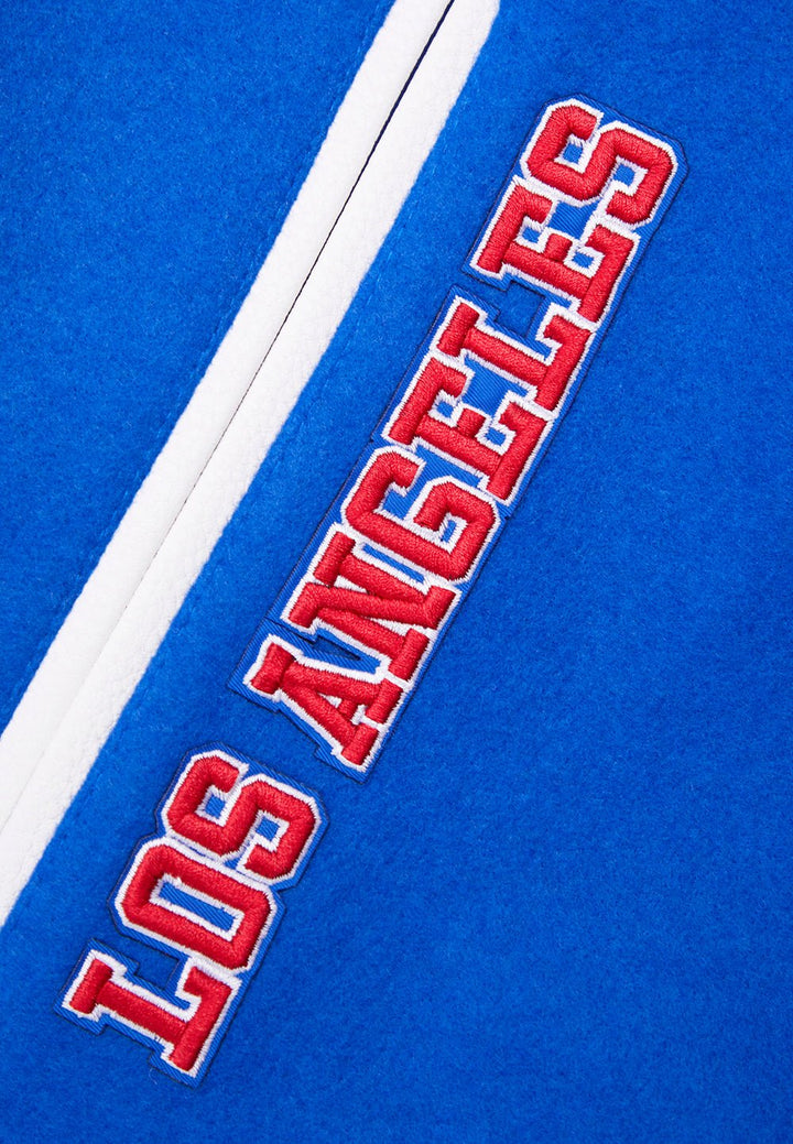 NBA LOS ANGELES CLIPPERS MASHUP RIB WOOL VARSITY JACKET - Rare Leather