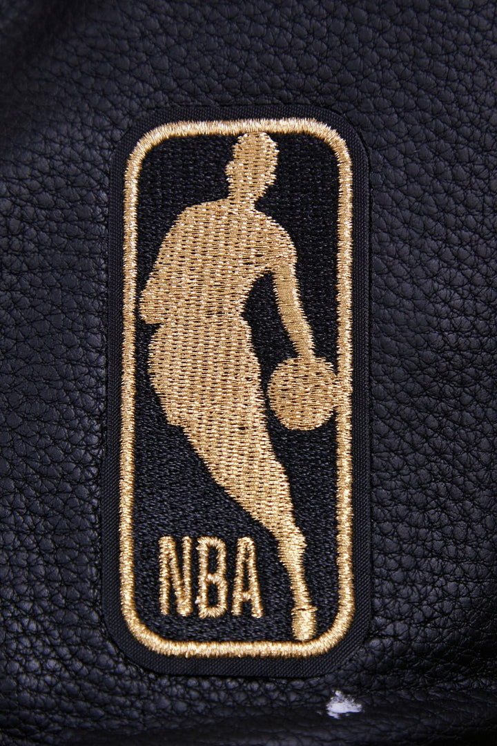 NBA LOS ANGELES LAKERS BLACK & GOLD WOOL VARSITY JACKET - Rare Leather