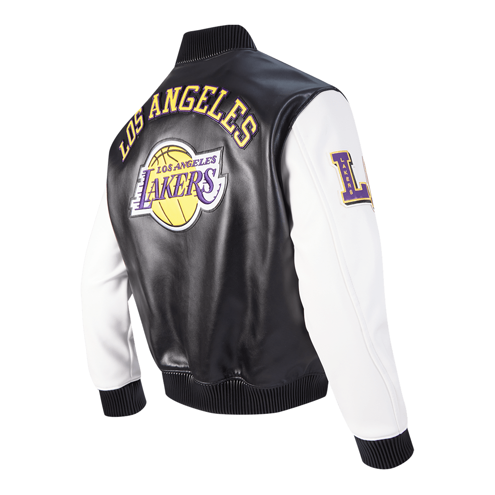 NBA LOS ANGELES LAKERS CITY SIGNATURE MEN'S LEATHER VARSITY