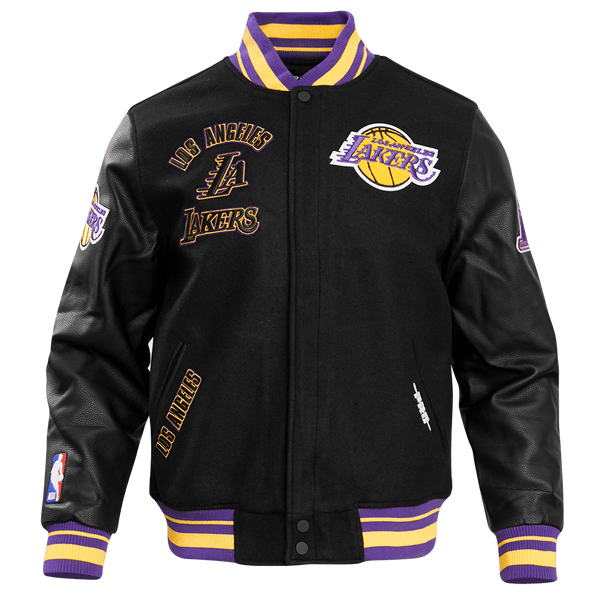 NBA LOS ANGELES LAKERS RETRO CLASSIC WOOL VARSITY JACKET - Rare Leather