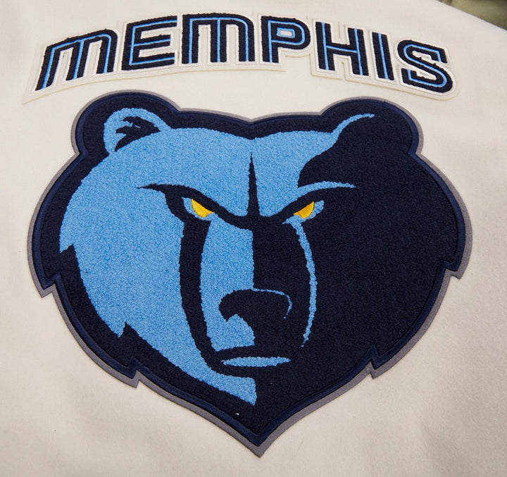 NBA MEMPHIS GRIZZLIES RETRO CLASSIC WOOL VARSITY JACKET - Rare Leather