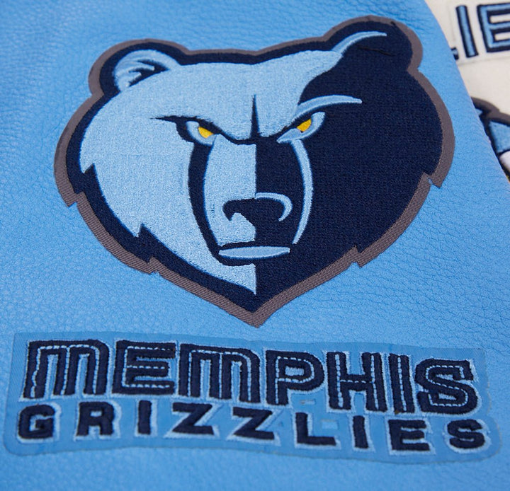 NBA MEMPHIS GRIZZLIES RETRO CLASSIC WOOL VARSITY JACKET - Rare Leather