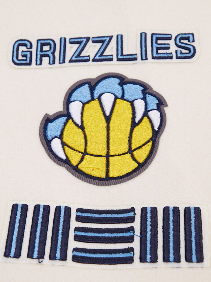 NBA MEMPHIS GRIZZLIES RETRO CLASSIC WOOL VARSITY JACKET - Rare Leather