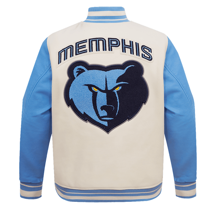 NBA MEMPHIS GRIZZLIES RETRO CLASSIC WOOL VARSITY JACKET - Rare Leather
