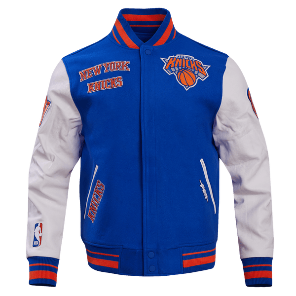 NBA NEW YORK KNICKS RETRO CLASSIC WOOL VARSITY JACKET - Rare Leather