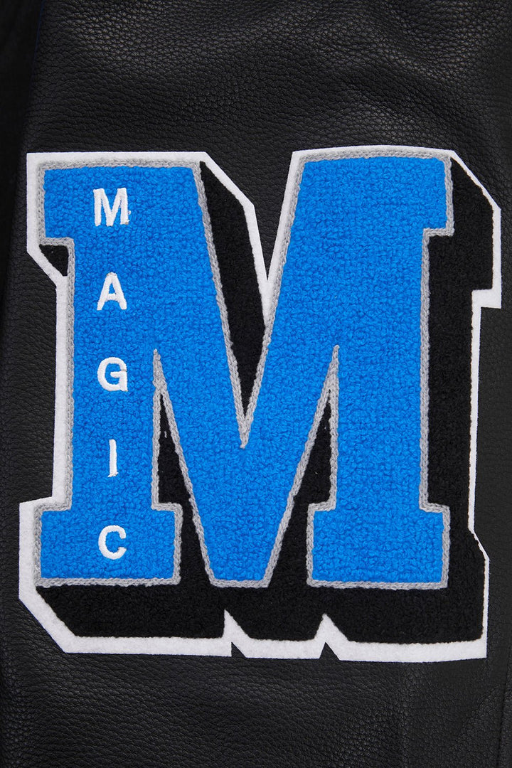 NBA ORLANDO MAGIC MASHUP RIB WOOL VARSITY JACKET - Rare Leather