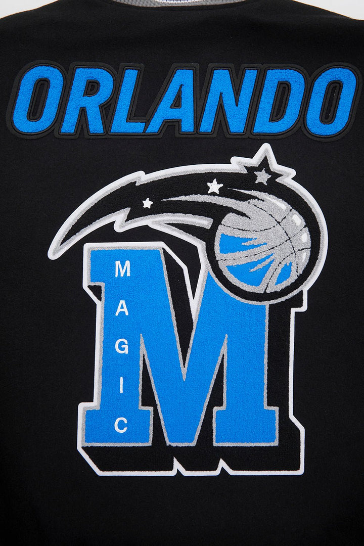 NBA ORLANDO MAGIC MASHUP RIB WOOL VARSITY JACKET - Rare Leather