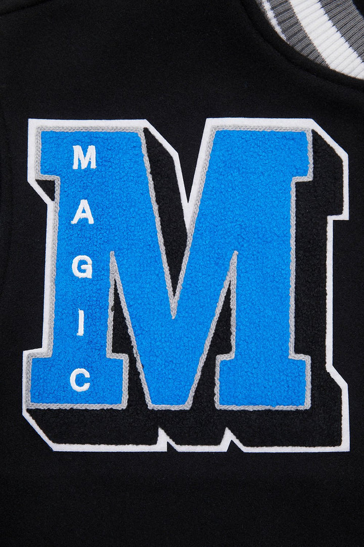 NBA ORLANDO MAGIC MASHUP RIB WOOL VARSITY JACKET - Rare Leather