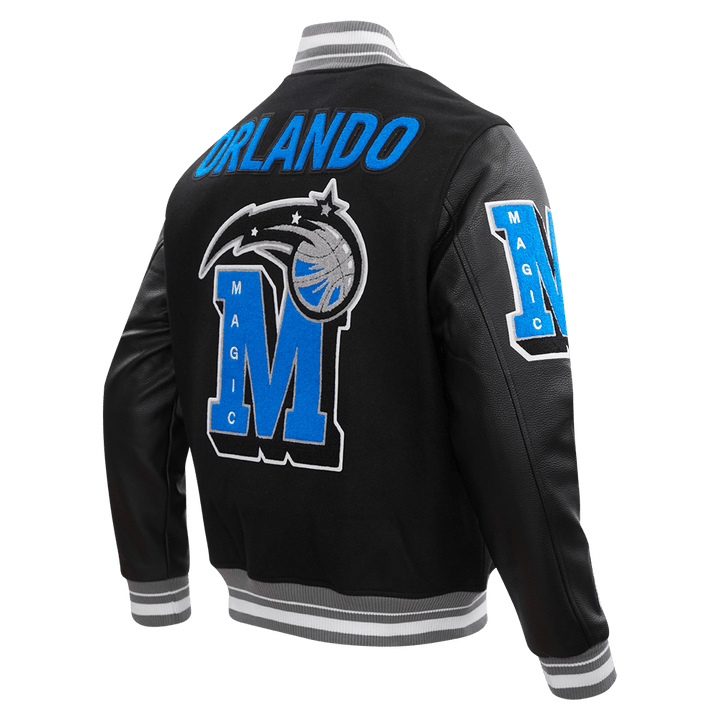 NBA ORLANDO MAGIC MASHUP RIB WOOL VARSITY JACKET - Rare Leather