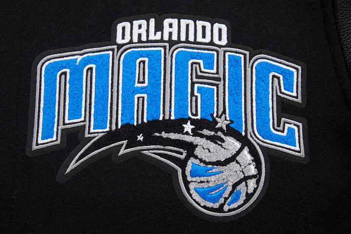 NBA ORLANDO MAGIC MASHUP RIB WOOL VARSITY JACKET - Rare Leather