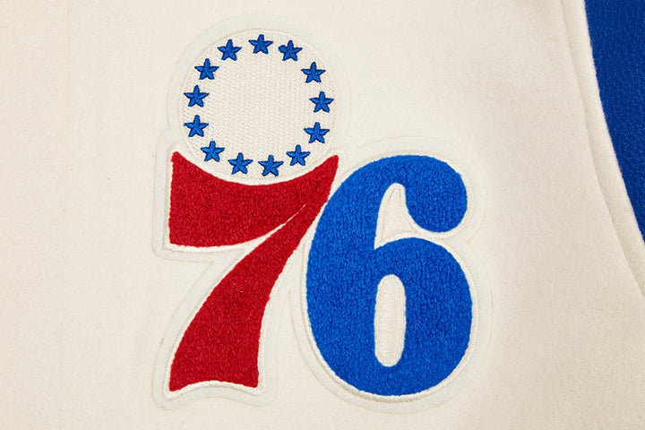 NBA PHILADELPHIA 76ERS RETRO CLASSIC WOOL VARSITY JACKET - Rare Leather