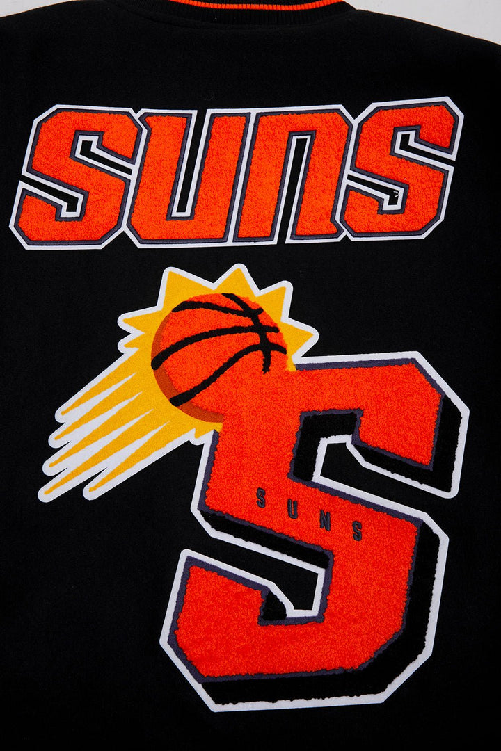 NBA PHOENIX SUNS MASHUP RIB WOOL VARSITY JACKET - Rare Leather