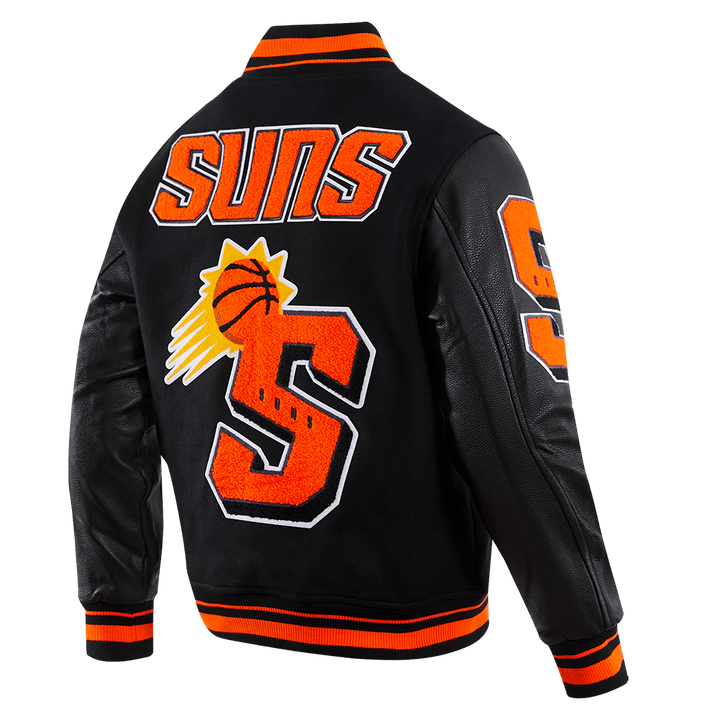 NBA PHOENIX SUNS MASHUP RIB WOOL VARSITY JACKET - Rare Leather