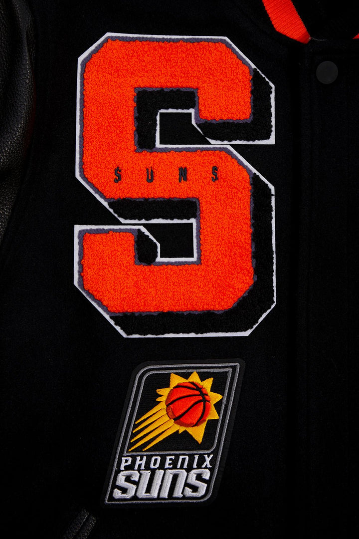 NBA PHOENIX SUNS MASHUP RIB WOOL VARSITY JACKET - Rare Leather