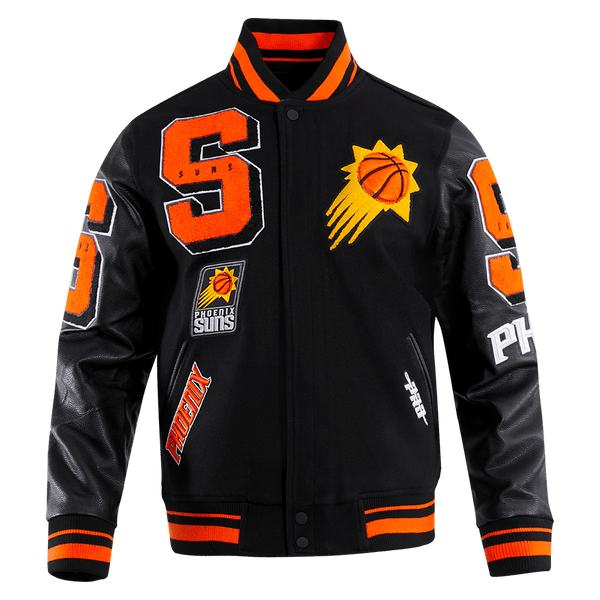 NBA PHOENIX SUNS MASHUP RIB WOOL VARSITY JACKET - Rare Leather