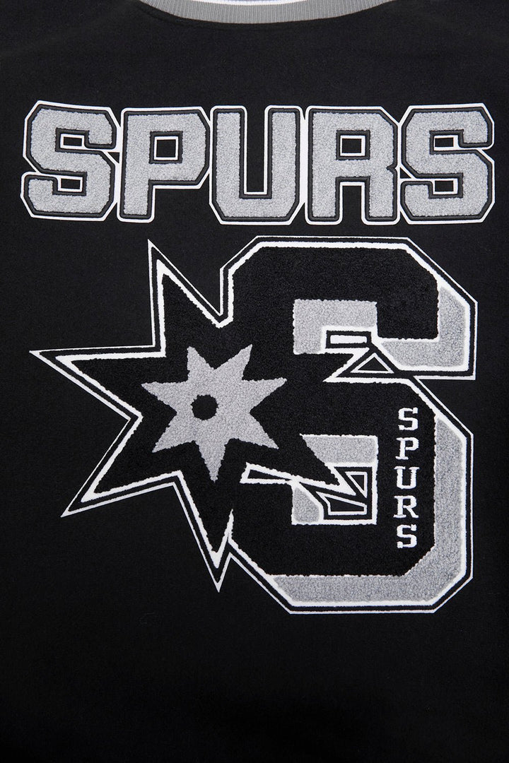 NBA SAN ANTONIO SPURS MASHUP RIB WOOL VARSITY JACKET - Rare Leather