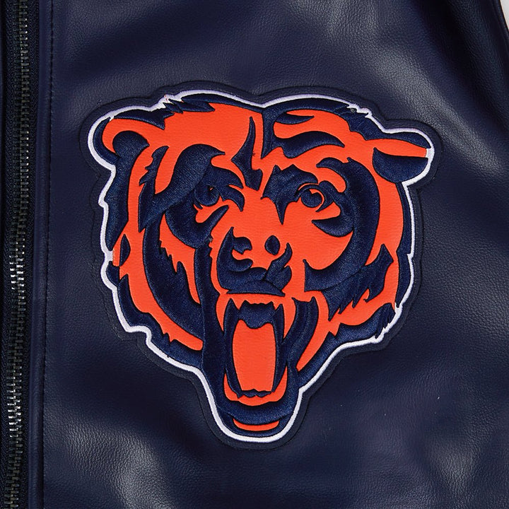 NFL Chicago Bears Best Of Men’s Leather Varsity Jacket - Rare Leather Order Now !!