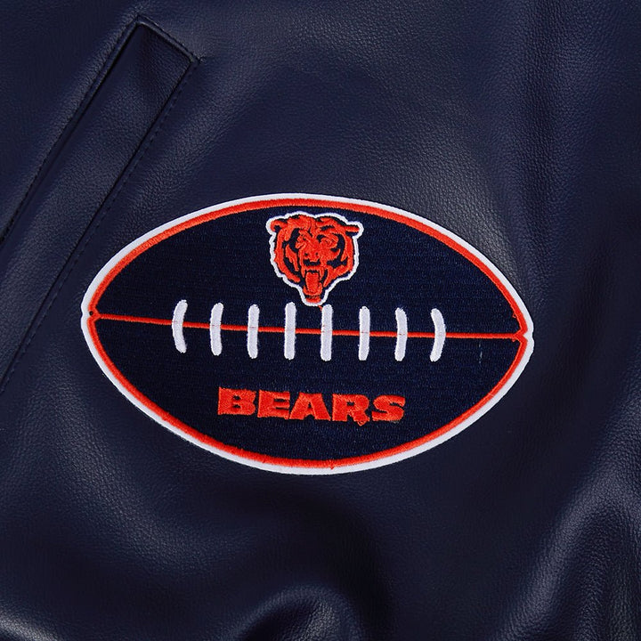 NFL Chicago Bears Best Of Men’s Leather Varsity Jacket - Rare Leather Order Now !!