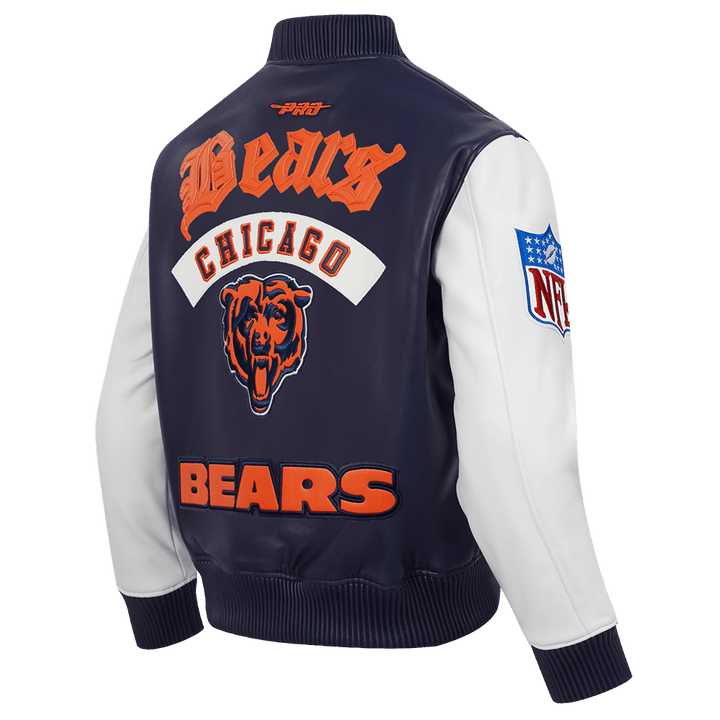 NFL Chicago Bears Best Of Men’s Leather Varsity Jacket - Rare Leather Order Now !!