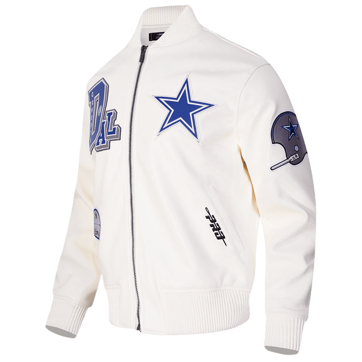 NFL Dallas Cowboys Best Of Men’s Leather Varsity Jacket - Rare Leather Order Now !!