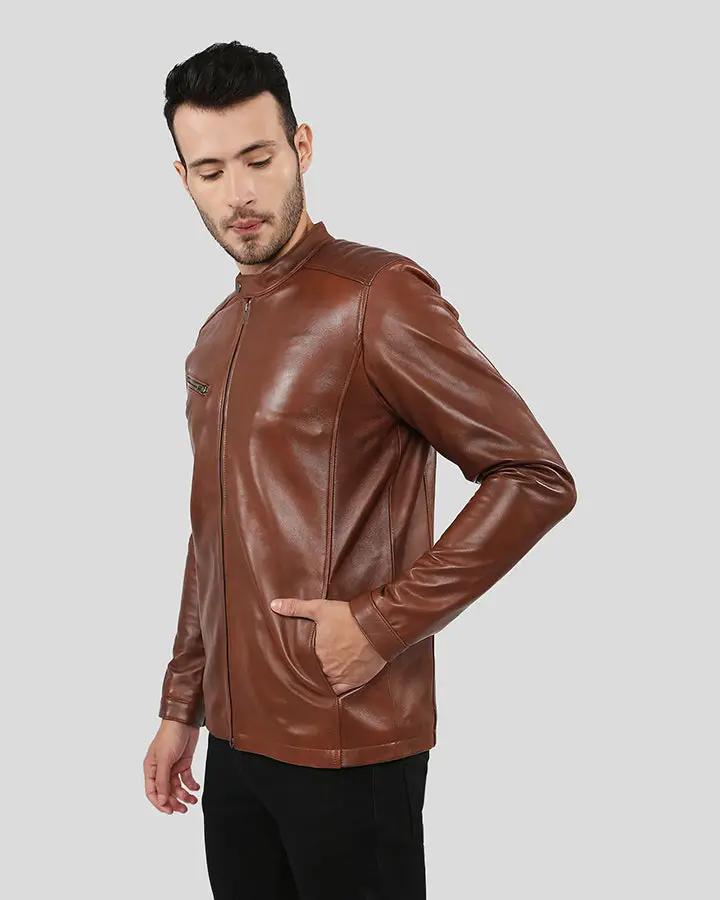 Ollie Brown Racer Leather Jacket - Rare Leather