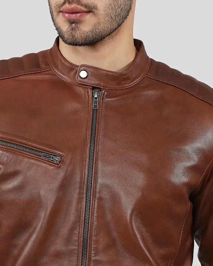 Ollie Brown Racer Leather Jacket - Rare Leather