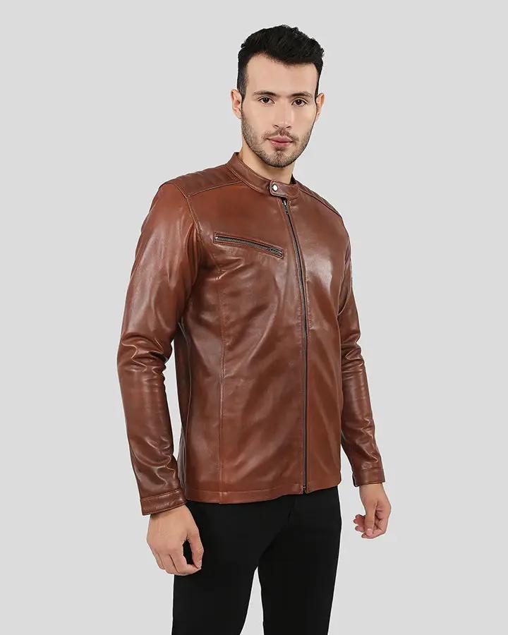 Ollie Brown Racer Leather Jacket - Rare Leather