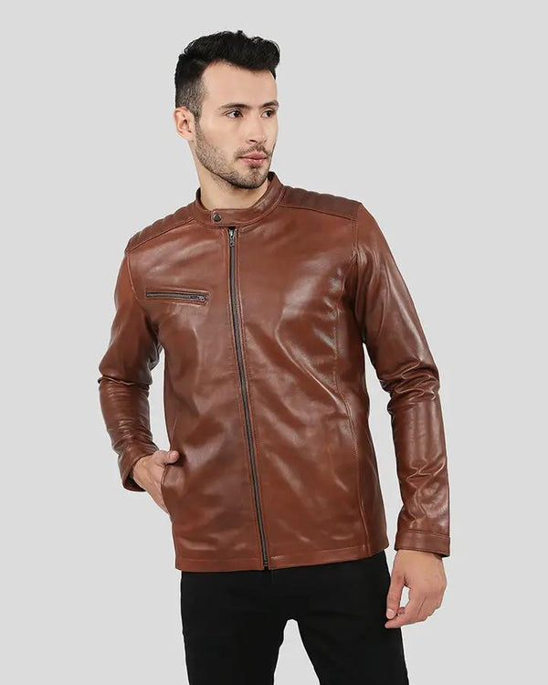Ollie Brown Racer Leather Jacket - Rare Leather
