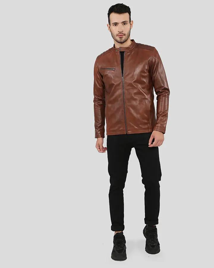 Ollie Brown Racer Leather Jacket - Rare Leather