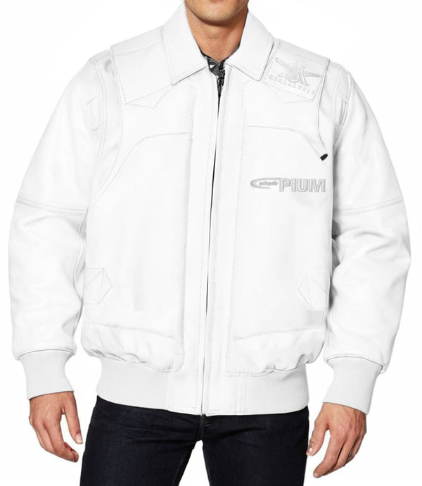 Opium Immortal White Leather Jacket - Rare Leather Order Now !!