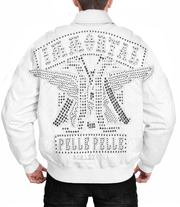 Opium Immortal White Leather Jacket - Rare Leather Order Now !!