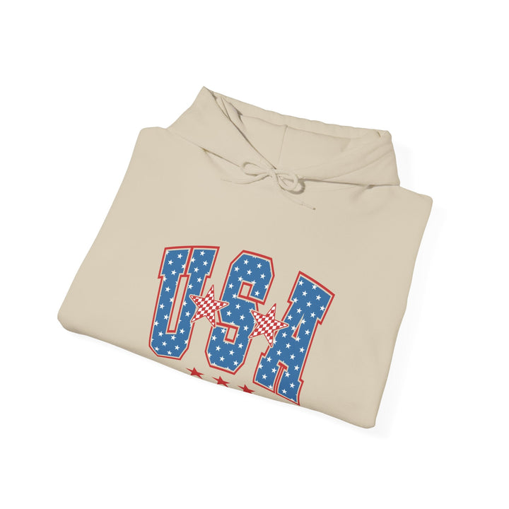 Patriotic Graphic Hoodie - USA Pride Sweatshirt, Unisex Hoodie, Independence Day Gift - Rare Leather Order Now !!