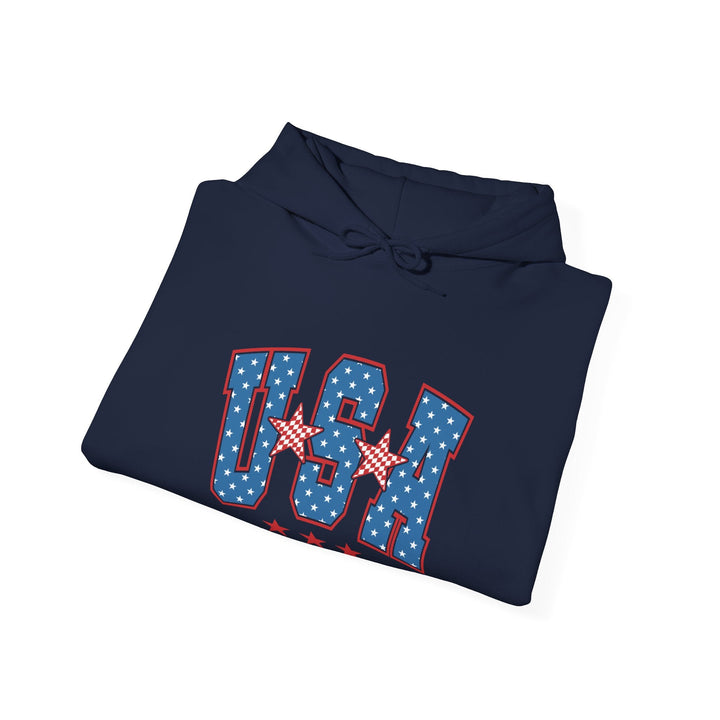 Patriotic Graphic Hoodie - USA Pride Sweatshirt, Unisex Hoodie, Independence Day Gift - Rare Leather Order Now !!