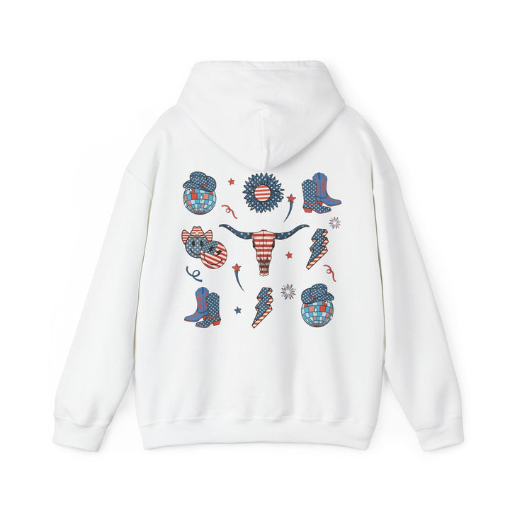 Patriotic Graphic Hoodie - USA Pride Sweatshirt, Unisex Hoodie, Independence Day Gift - Rare Leather Order Now !!