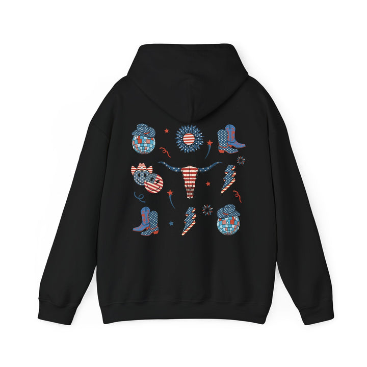 Patriotic Graphic Hoodie - USA Pride Sweatshirt, Unisex Hoodie, Independence Day Gift - Rare Leather Order Now !!