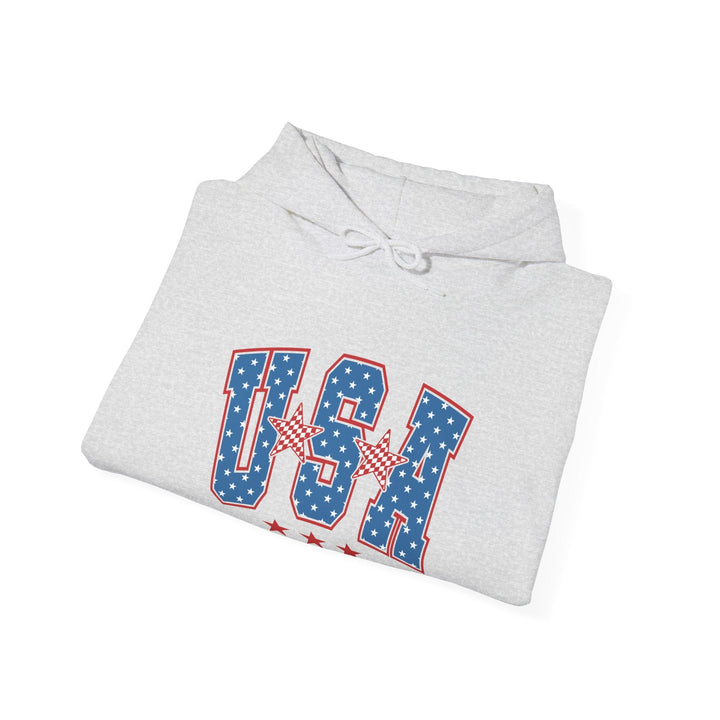 Patriotic Graphic Hoodie - USA Pride Sweatshirt, Unisex Hoodie, Independence Day Gift - Rare Leather Order Now !!