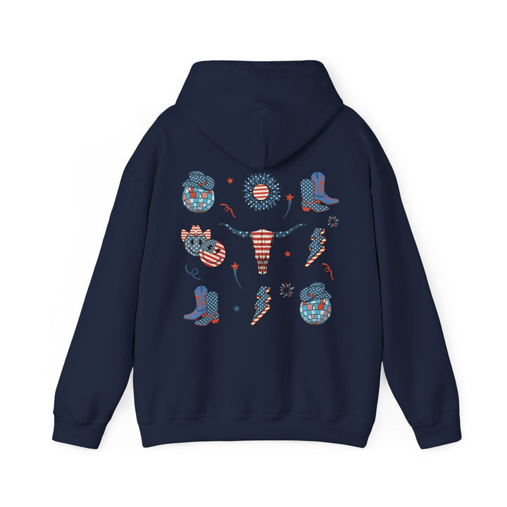 Patriotic Graphic Hoodie - USA Pride Sweatshirt, Unisex Hoodie, Independence Day Gift - Rare Leather Order Now !!