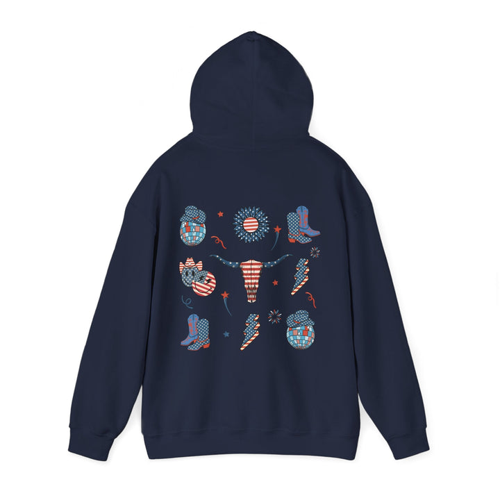 Patriotic Graphic Hoodie - USA Pride Sweatshirt, Unisex Hoodie, Independence Day Gift - Rare Leather Order Now !!