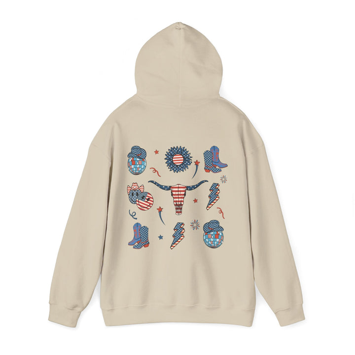 Patriotic Graphic Hoodie - USA Pride Sweatshirt, Unisex Hoodie, Independence Day Gift - Rare Leather Order Now !!